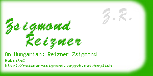 zsigmond reizner business card